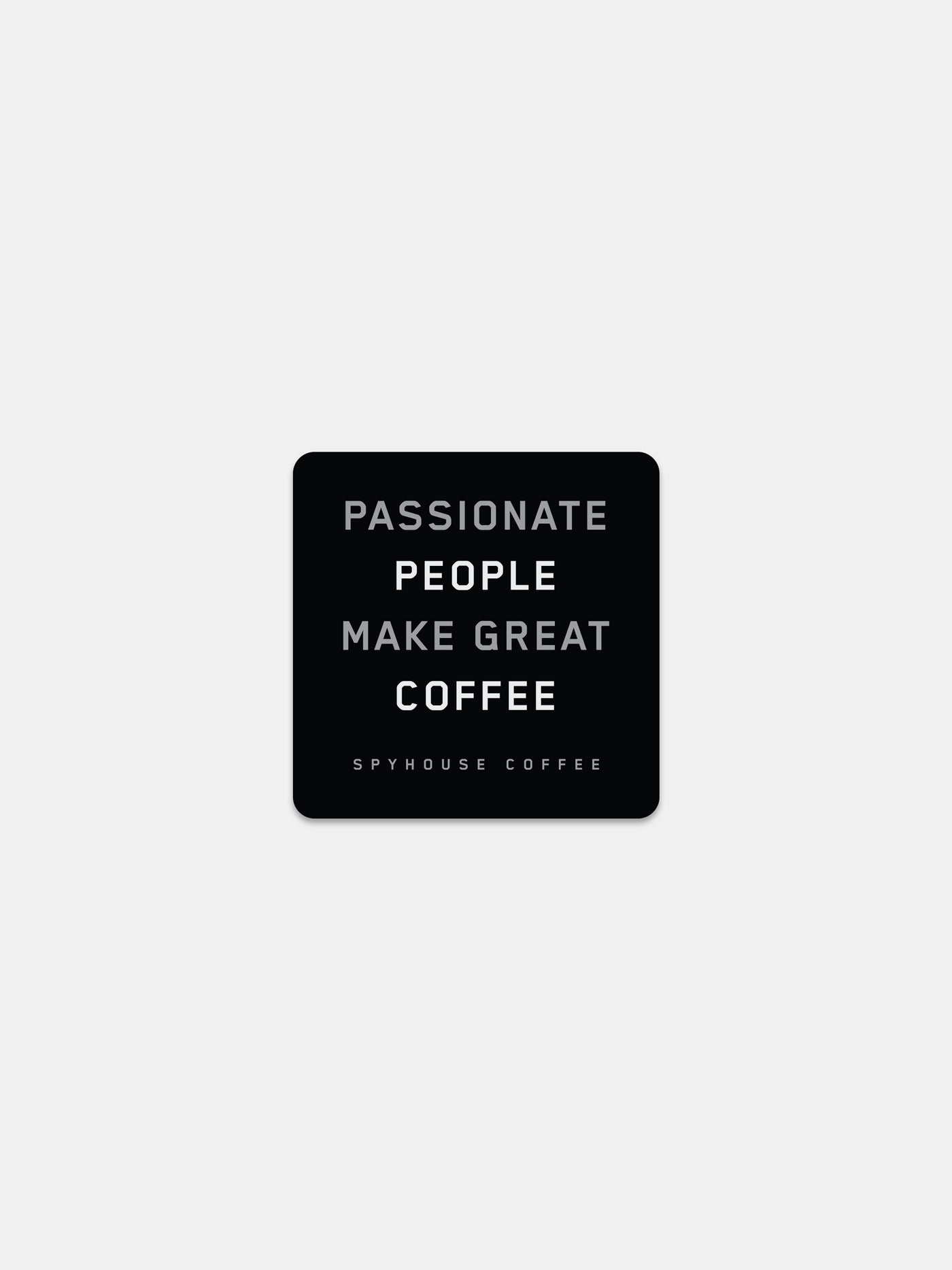 Passionate People Sticker – Black