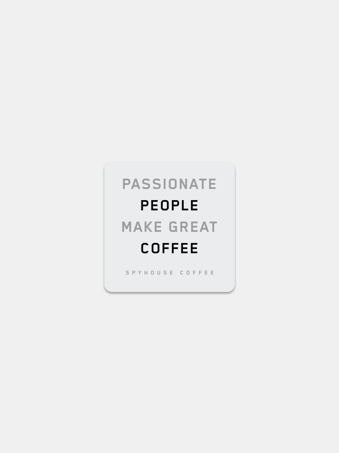 Passionate People Sticker – White